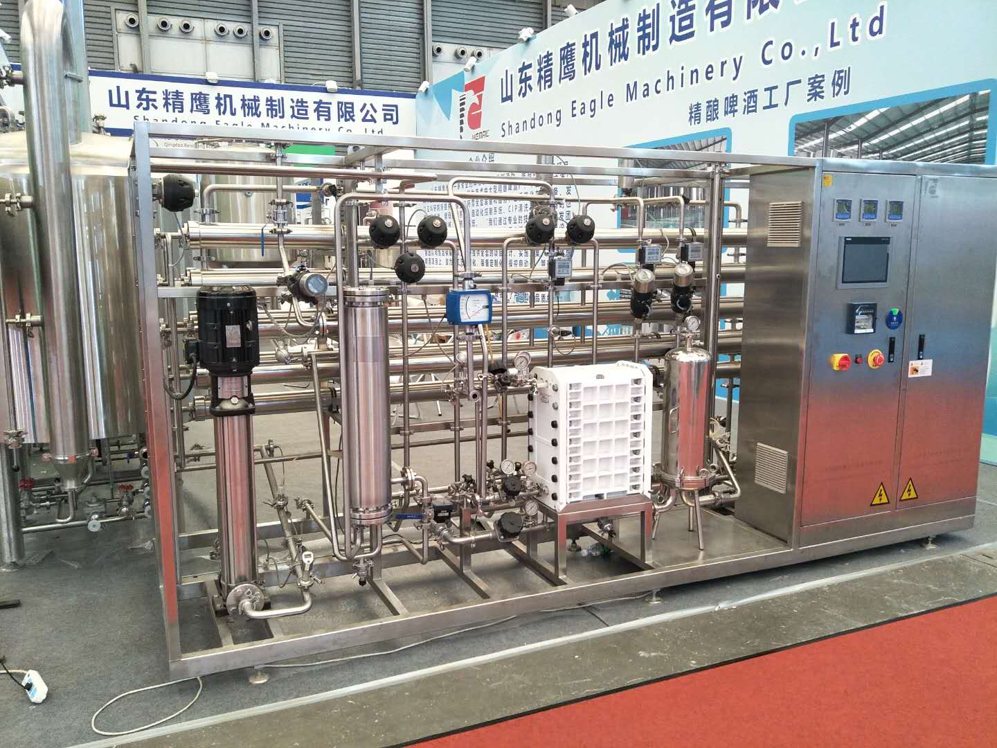 WEMAC SUS304 Automatic Water treatment RO system and EDI treatment widely used in food beverage industry 